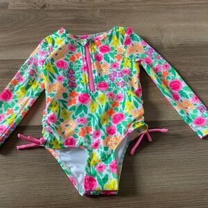 Cat and Jack Toddler Floral Swimsuit